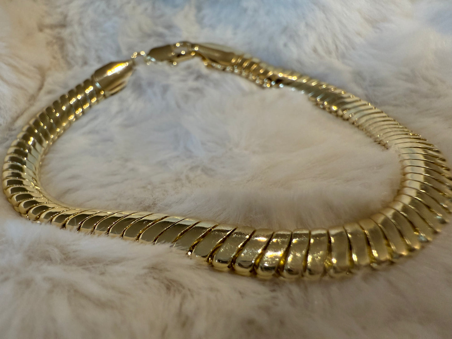 Pulsera Maciza 24K
