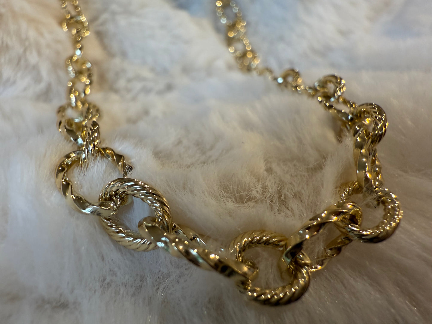 Cadena Martillada 24 K