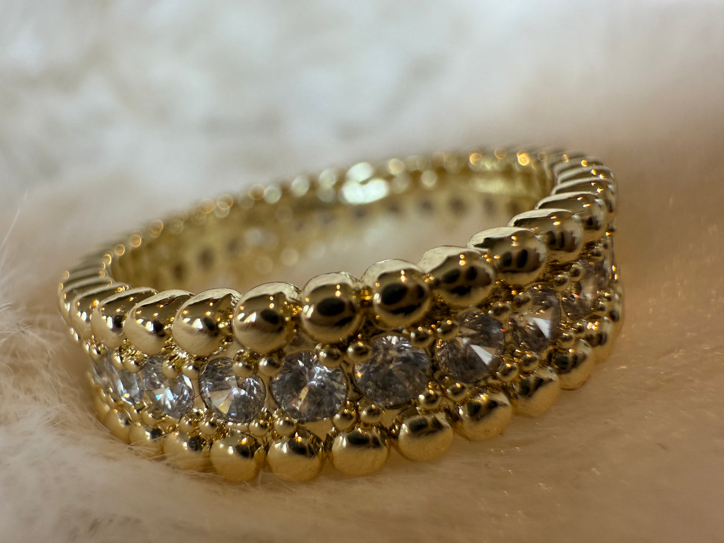 Anillo Corona Circones 24K