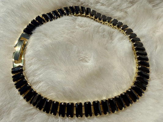 Pulsera Circones Negros 24K
