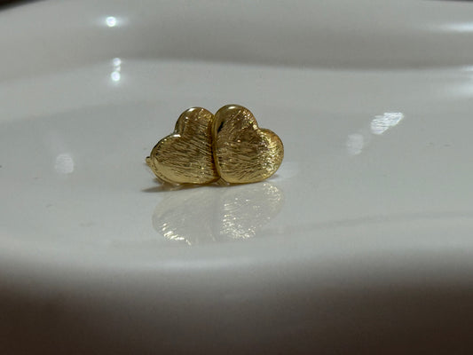 Aros Corazón Oro 18k