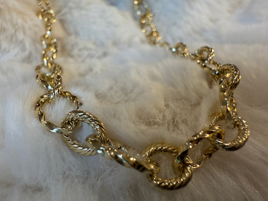 Cadena Martillada 24 K