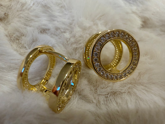 Aro Circulo de Microcircones 24 K