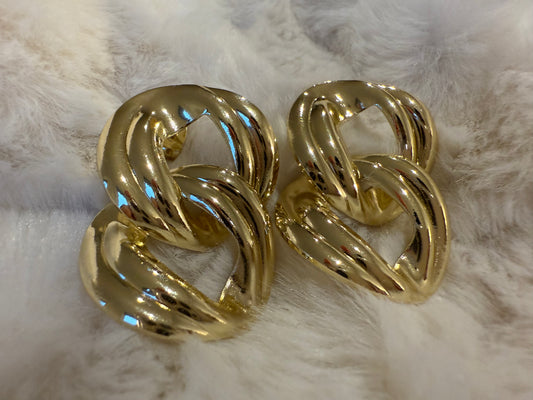 Argollas dobles 24 K